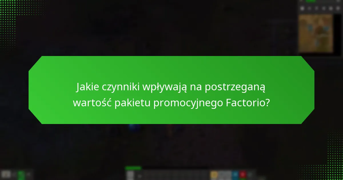 Jak gracze opisują swoje doświadczenia z pakietem promocyjnym Factorio?