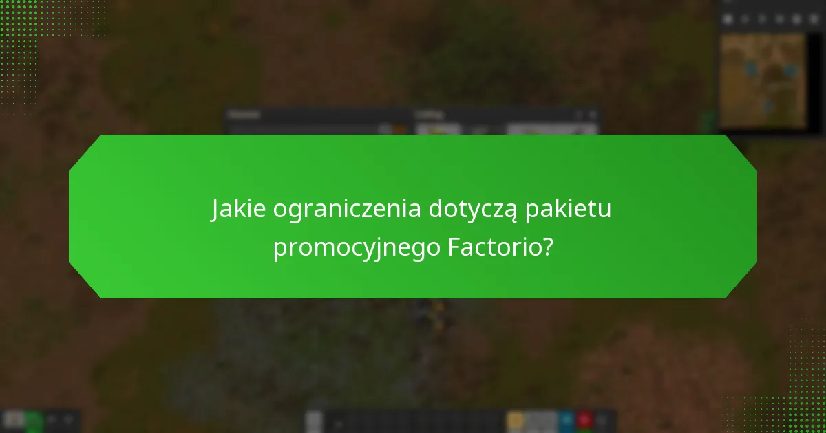 Jak odebrać pakiet promocyjny Factorio?