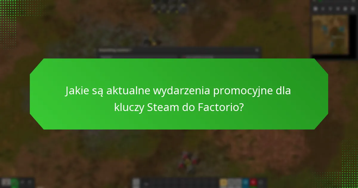 Jakie specjalne okazje oferują zniżki na Factorio?